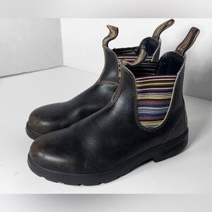 Blundstone 1409 Stout Brown Leather Chelsea Boots Womens Size 5